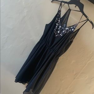 Black dress with sequin